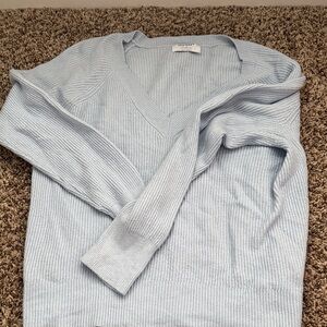 Light Blue V-Neck women’s  Sweater